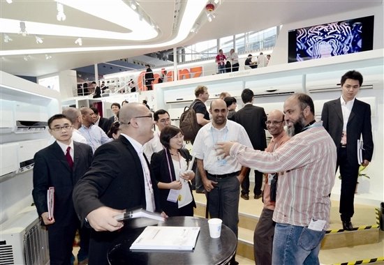 国际展览会上结识潜力客户